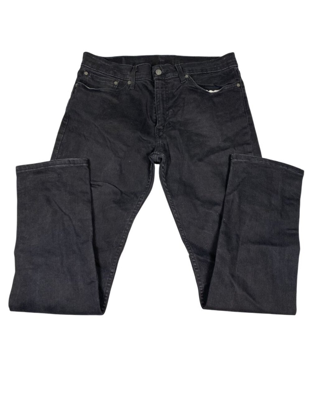 Levis 511 Mens Black Straight Fit Jeans W34 L32 Cotton Blend Waterless